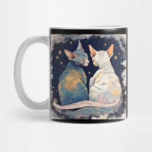 Sphynx Cat Platonic Soulmates Like A Normal Friendship, But Cooler Funny Quote with Best Friend Mug